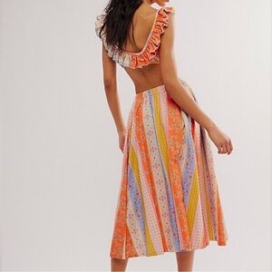 Free People - As It Was Set - 2pc set -skirt and ultra-cropped bralette top